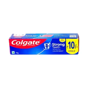 Colgate 17g, dental cream anticavity toothpaste, strong teeth strong you +calcium boost, new fresh flavor, ₹10 Only