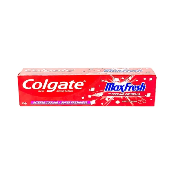 Colgate-maxfresh-150g-with-cooling-crystals-red-gel-anticavity-toothpaste-intense-cooling-super-freshness-spicy-fresh-₹120