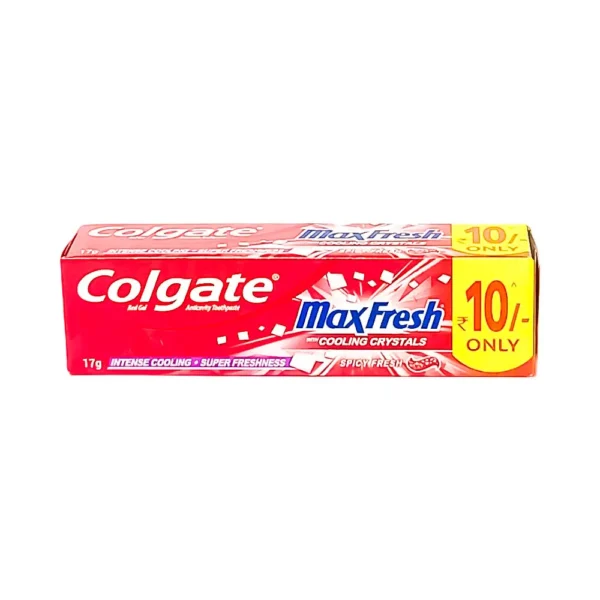 Colgate-maxfresh-17g-with-cooling-crystals-red-gel-anticavity-toothpaste-intense-cooling-super-freshness-spicy-fresh-₹10-only