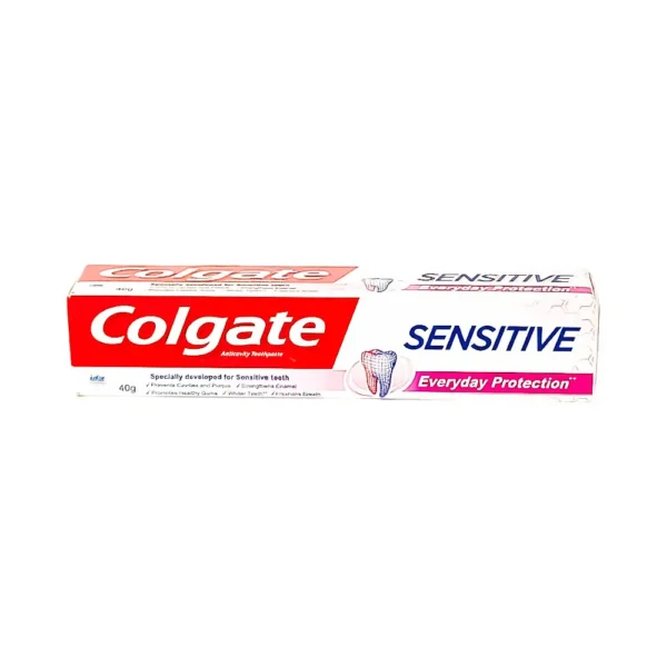 Colgate sensitive 40g, anticavity toothpaste, everyday protection, specially developed for sensitive tooth, ₹64