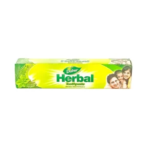 Dabur herbal toothpaste 50g, with tulsi babool & akarkara, ₹20