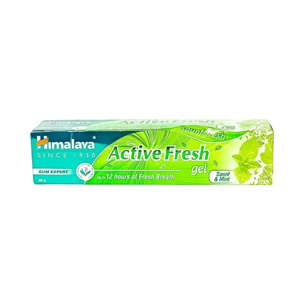 Himalaya active fresh gel 80g, gum expert up to 12 hours of fresh breath, saunf & mint saunf fresh, ₹55