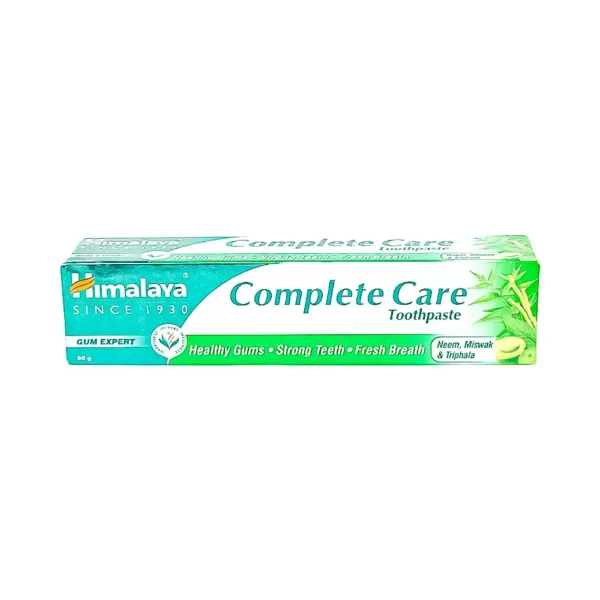 Himalaya complete care toothpaste 80g, gum expert healthy gums strong teeth fresh breath, neem miswak & triphala, ₹55