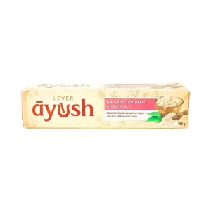 Lever ayush 150g, whitening toothpaste with rock salt, removes stains for whiter teeth with rock salt & arimedas tailam ₹105