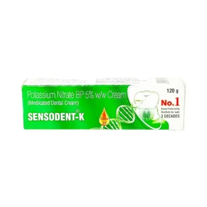 Sensodent-k clove oil 120g, potassium nitrate BP 5% cream (medicated dental cream), No1 brand preferred by dentists for over 3 decades ₹160