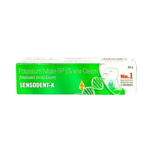 Sensodent-k clove oil 60g, potassium nitrate BP 5% cream (medicated dental cream), No1 brand preferred by dentists for over 3 decades ₹80