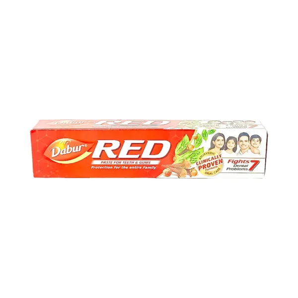 Dabur red 200g, paste for teeth & gums protection for the entire family, ayurvedic clinically proven formula oral care fights 7 dental problems, ₹125