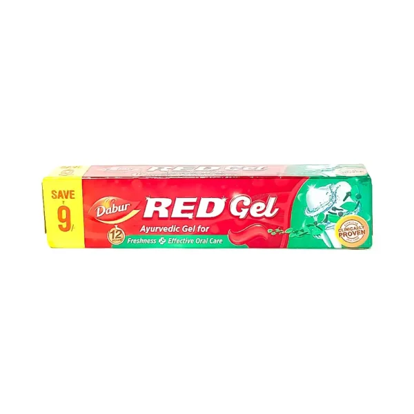 Dabur red gel 80g, ayurvedic gel for 12 hours freshness + effective oral care, clinically proven, save ₹9, ₹55