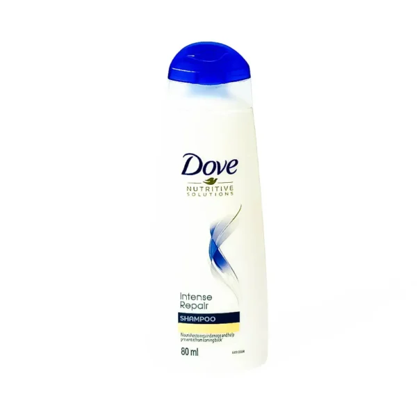 Dove intense repair shampoo 80ml, for damaged hair nutritive solution nourishes to repair damage and help prevent it from coming back, ₹72