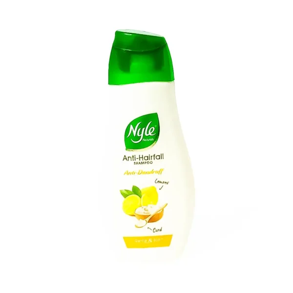 Nyle naturals anti hairfall shampoo 80ml, anti dandruff lemon curd gentle & soft, ₹58