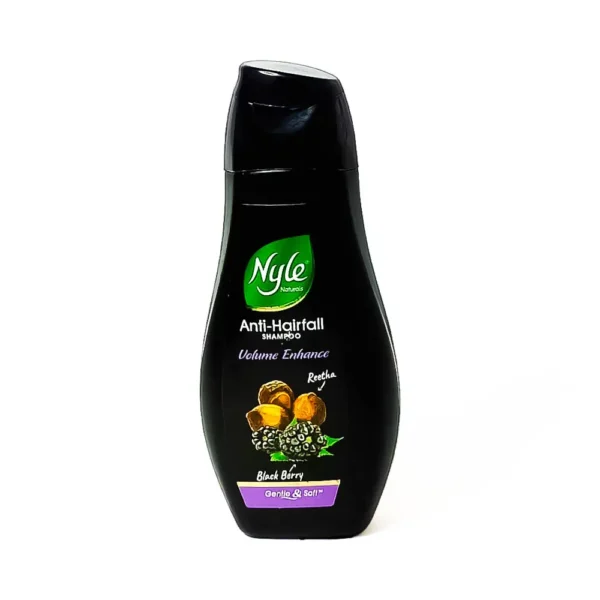 Nyle-naturals-anti-hairfall-shampoo-80ml-volume-enhance-reetha-black-berry-gentle-soft-₹49