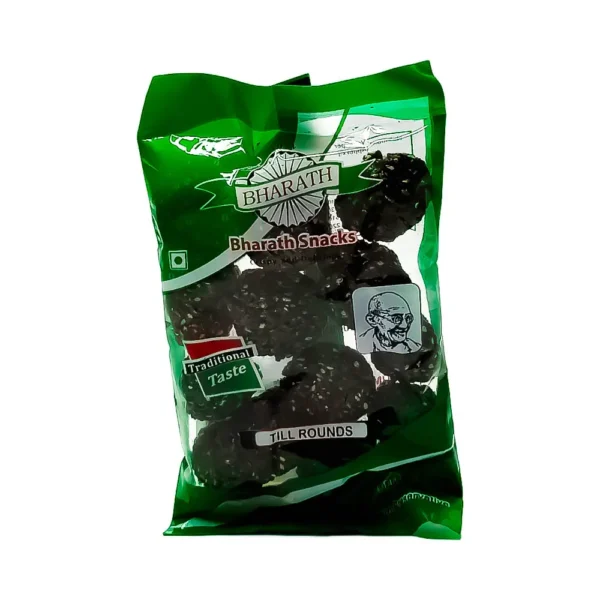 Bharath snacks black sesame balls 80g, till balls crispy and delicious traditional taste, ₹30 Only