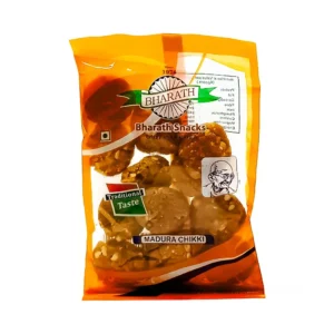 Bharath snacks madura nice chikki balls 80g, crispy and delicious traditional taste, ₹30 Only