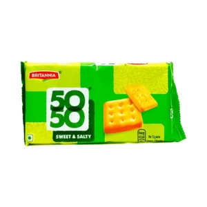 Britannia 5050 sweet & salty biscuit 188g, ₹35 Only.